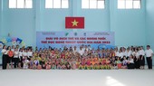 Các VĐV trẻ có cơ hội cọ xát kinh nghiệm cùng nhiều tuyển thủ ở các đơn vị. Ảnh: VGF