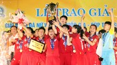 TPHCM I là nhà vô địch Giả nữn VĐQG 2021. Ảnh: ANH TRẦN