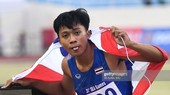 Thần đồng điền kinh Thái Lan Puripol Boonson thiếp lập kỷ lục U18 thế giới khi mới 16 tuổi. ẢNH: GETTY