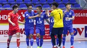 Tuyển thủ Nguyễn Minh Trí ghi 1 bàn thắng trong chiến thắng 6-1 của futsal TPHCM ở trận ra quân. ẢNH: ANH TRẦN