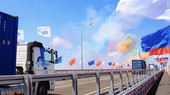 Cầu đường bộ đầu tiên giữa Nga và Trung Quốc tại TP Blagoveshchensk, vùng Viễn Đông của Nga