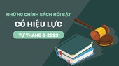 Những chính sách nổi bật, có hiệu lực từ tháng 6-2023