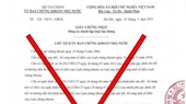 Cảnh báo hiện tượng giả mạo văn bản của Ủy ban Chứng khoán Nhà nước