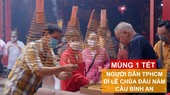 Mùng 1 tết, người dân TPHCM đi lễ chùa cầu bình an