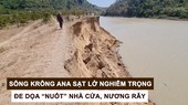Sông Krông Ana sạt lở nghiêm trọng, đe dọa “nuốt” nhà cửa, nương rẫy
