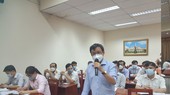 Ông Nguyễn Cao Mỹ (Đại diện Cục thuế Thành phố) phát biểu các vướng mắc về nghĩa vụ tài chính tại các dự án.