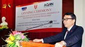 Director of Hue University Nguyen Quang Linh speaks at the ceremony (Photo: VNA)