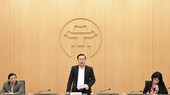 Vice Chairman of the Hanoi People’s Committee Chu Xuan Dung speaks at the meeting (Photo: VNA)