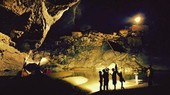 The film crew has arrived in Quang Binh to shoot scenes of the magical and magnificent stalactite system and longest water cave of the national park.
