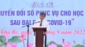 Director of the HCMC Department of Education and Training Nguyen Van Hieu speaks at the event.