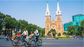 Tourists in Ho Chi Minh City