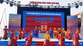 At the opening ceremony of Nghinh Ong Festival in Kien Hai District