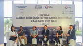 At the press conference of Arena Oceanman Cam Ranh Vietnam 2023