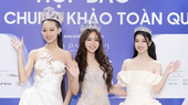 Miss Intercontinental 2022 Bao Ngoc (L), Miss World Vietnam 2022 Huynh Nguyen Mai Phuong and the second runner-up title at Miss World Vietnam 2022, Phuong Nhi (R)