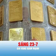Podcast bản tin trưa 23-7: Giá vàng giảm mạnh