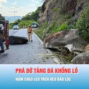 Podcast bản tin tối 16-3: Phá dỡ tảng đá khổng lồ nằm cheo leo trên đèo Bảo Lộc