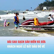 Podcast bản tin chiều 25-4: Phường Vũng Tàu: Bãi Sau đã sạch sâu biển và sứa, khách nghỉ lễ bắt đầu đổ về