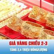 Podcast bản tin tối 2-3: Giá vàng chiều 2-3 tăng 2,4 triệu đồng/lượng