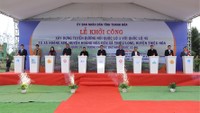 Công ty 479 Hòa Bình thi công tuyến đường nối Quốc lộ 1A với Quốc lộ 45