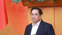 Thủ tướng Phạm Minh Chính phát biểu tại phiên họp Chính phủ thường kỳ, sáng 2-2. Ảnh: VIẾT CHUNG