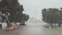 新西兰最大城奥克兰27日豪雨成灾,当局已宣布进入紧急状态。(图:路透社)