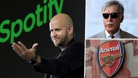 Tỷ phú Daniel Ek sẵn sàng nắm lấy mọi cơ hội để sở hữu Arsenal từ Stan Kroenke.