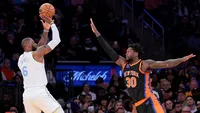 James trong trận đấu chống lại New York Knicks