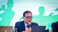 Chủ tịch Trần Chiến Thắng của Liên đoàn thể dục Việt Nam. Ảnh: LƯỢNG LƯỢNG