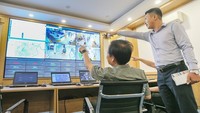 The Intelligent Operation Center was piloted in the Head Office of HCMC People’s Committee in June 2020. (Photo: SGGP)