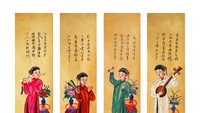 “Sắc xuân” qua tranh dân gian Tứ bình
