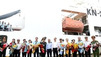 At the send-off ceremony