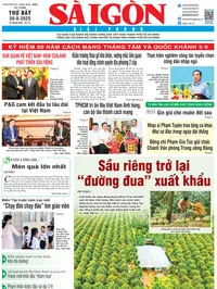 BÁO SÀI GÒN GIẢI PHÓNG - NGÀY 30/8/2025