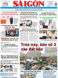 Báo Sài Gòn Giải Phóng ngày 22/7/2025