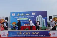 HODECO cất nóc dự án nhà ở xã hội Eco Home 1