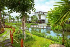 Căn nhà mẫu biệt thự ven kênh - một trong số căn mẫu của dự án LA Home được giới thiệu tại sự kiện qua