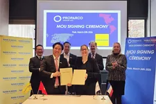 Ông Trần Khải Hoàn, Thành viên HĐQT kiêm Quyền Tổng giám đốc Nam A Bank và đại diện lãnh đạo cấp cao Proparco ký kết Biên bản ghi nhớ hợp tác