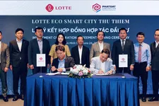 Lễ ký kết hợp đồng hợp tác đầu tư giữa Lotte và Phát Đạt diễn ra tại Khách sạn Lotte Saigon với sự tham dự của lãnh đạo cấp cao hai bên cùng đại diện các đối tác đồng hành