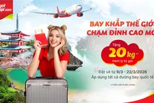 Tháng 3 rộn ràng cùng Vietjet với ưu đãi hành lý miễn phí và cơ hội nhận lộc vàng may mắn