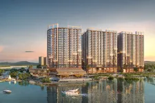 Khung hình “đậm chất điện ảnh” từ ban công căn hộ Onsen 3 Nam Nha Trang