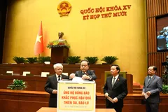 Đại biểu Quốc hội ủng hộ đồng bào khắc phục hậu quả bão lũ
