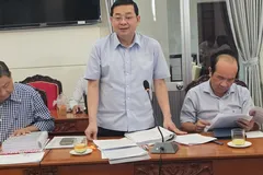 Giám đốc Sở NN-MT Nguyễn Toàn Thắng phát biểu tại buổi làm việc. Ảnh: Đỗ Trà Giang