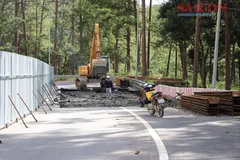 Lâm Đồng: Xuất hiện nhiều vị trí lún, nứt trên đèo Prenn