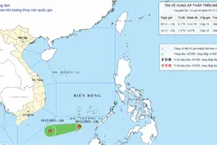 Xuất hiện vùng áp thấp trên khu vực Nam Biển Đông 