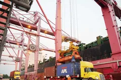 Cảng container quốc tế SP-ITC TPHCM. Ảnh: NGỌC DƯƠNG