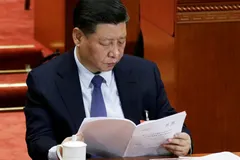 Chinese President Xi Jinping at opening of the National People's Congress in March. Xi has stressed the role of state-owned enterprises in the Chinese economy. © Reuters