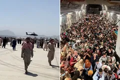 Đám đông tụ tập khi bị mắc kẹt tại sân bay quốc tế Hamid Karzai, Afghanistan, ngày 17/8. Nguồn ảnh: FOX News.