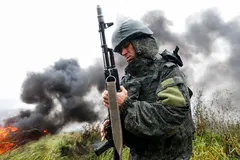 Một người lính Nga tham gia tập trận Zapad-2021