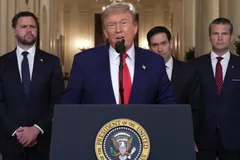 Ông Trump cho biết lực lượng Hoa Kỳ đã tấn công ba địa điểm hạt nhân chính của Iran: Natanz, Esfahan và Fordow (Getty Images)