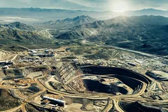 Toàn cảnh mỏ đất hiếm Mountain Pass của Mỹ. Ảnh: Business Wire/TTXVN