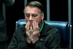 Cựu Tổng thống Brazil Jair Bolsonaro tại Brasilia ngày 17/7/2025. Ảnh tư liệu: THX/TTXVN